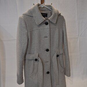 Women's Pea Coat - Liz Claiborne - Medium - Tan/Cream